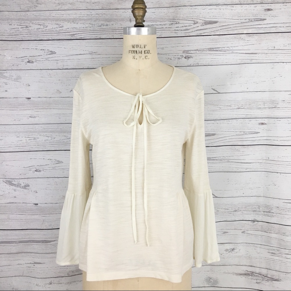 Sanctuary long sleeve peasant blouse top